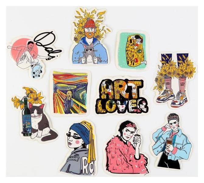 

Наклейки на чемодан Art Lover, 10 шт