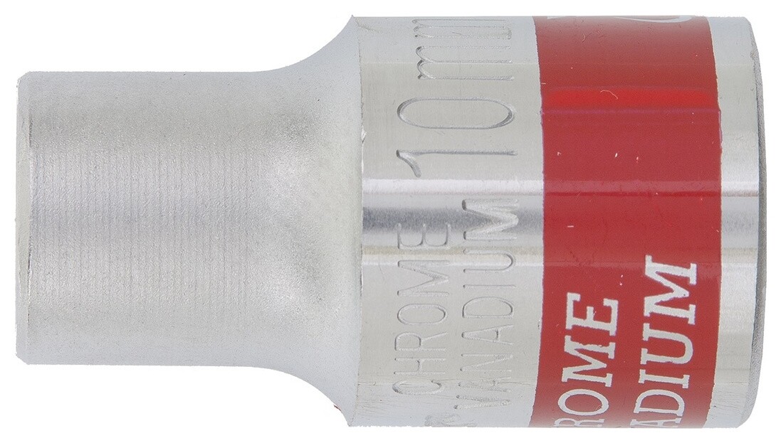 Головка торцевая, 10 мм, двенадцатигранная, Crv, под квадрат 1/2, хромированная Master Matrix (Матрикс)