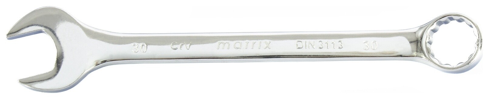 Ключ комбинированный, 30 мм, Crv, полированный хром  Matrix (Матрикс)