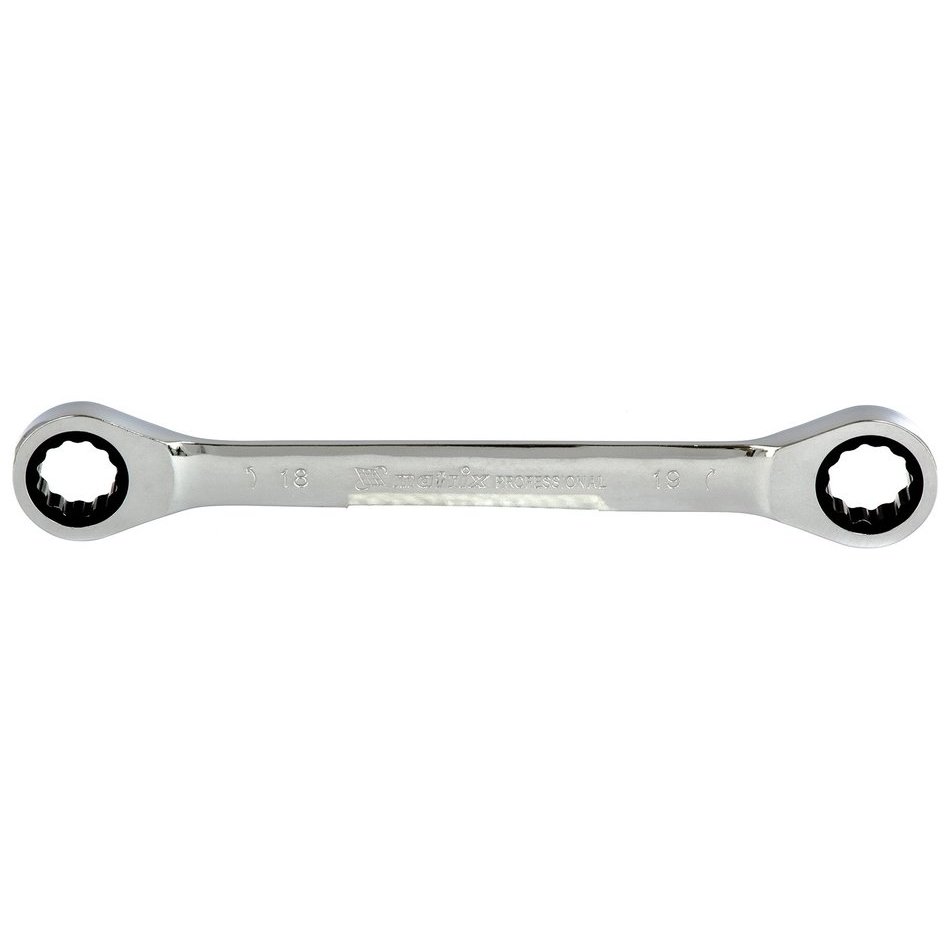 Ключ накидной трещоточный, 18 х 19 мм, Crv, зеркальный хром Professional