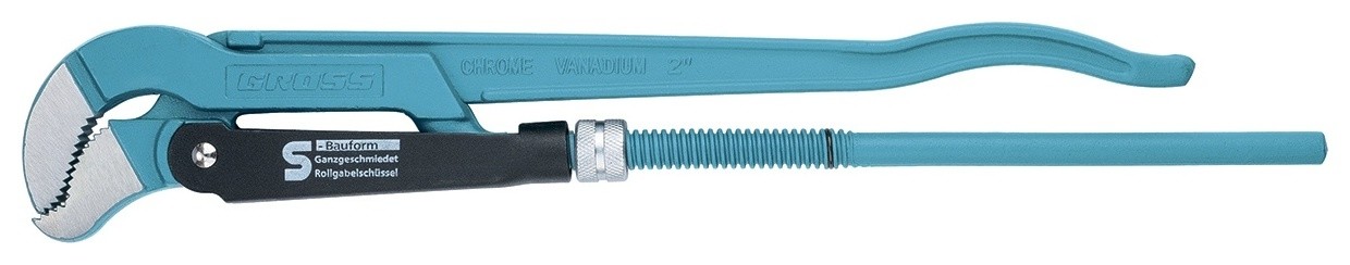 

Ключ трубный рычажный 2, №3, цельнокованый, Crv, тип "S"
