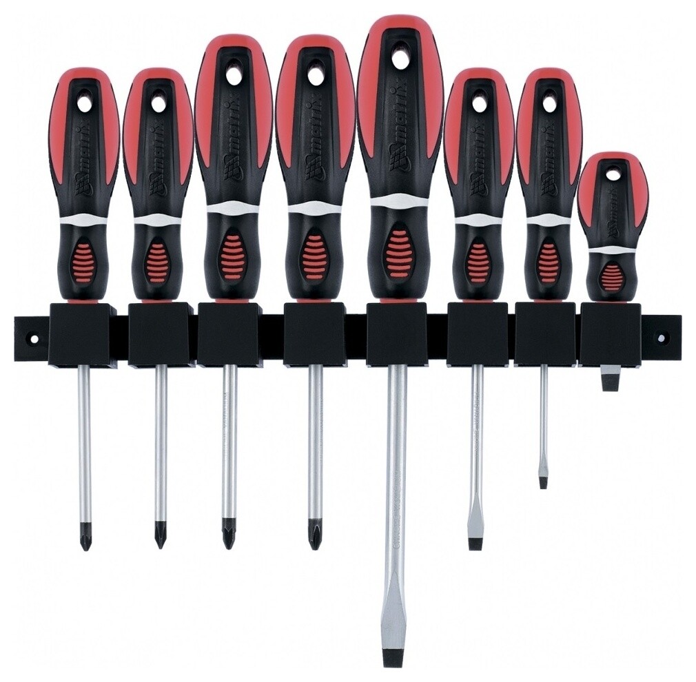 Набор отверток "Era", 8 шт, Crv, трехкомпонентная рукоятка  Matrix (Матрикс)