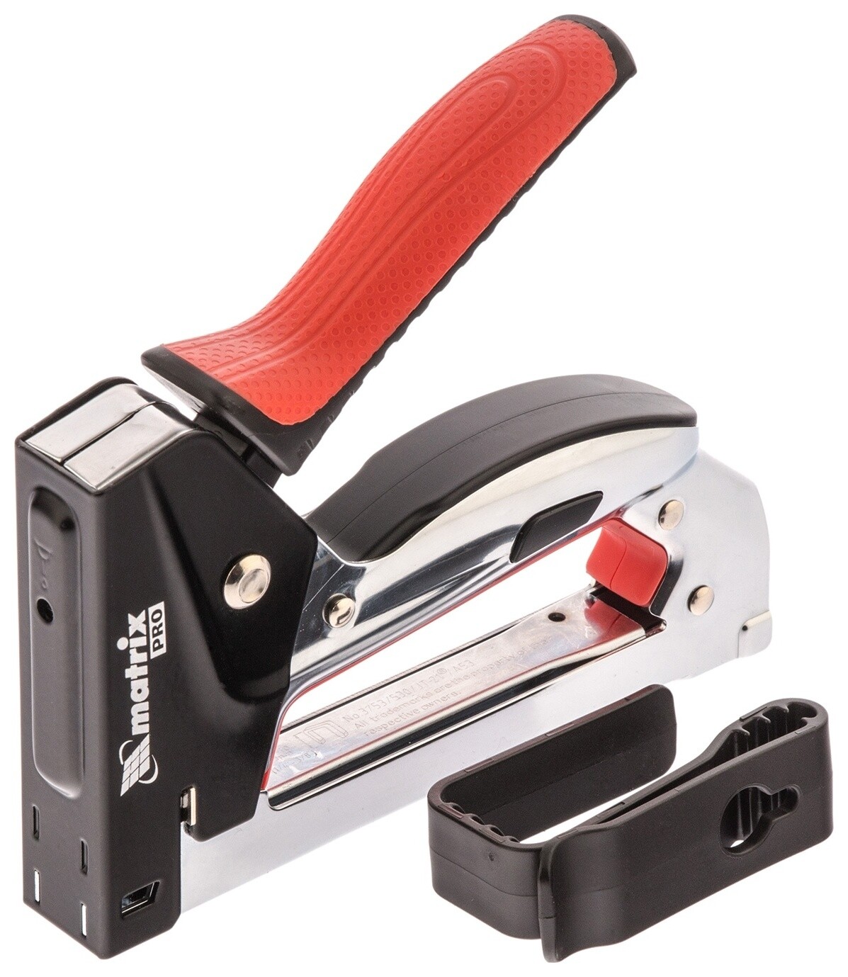 Степлер мебельный, стальной, быстрая загрузка, тип скобы 53, 6-10 мм, PRO  Matrix (Матрикс)