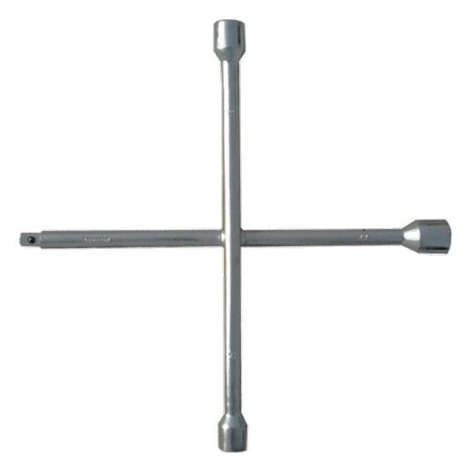 Ключ-крест баллонный, 17 х 19 х 21 мм, под квадрат 1/2, толщина 14 мм
