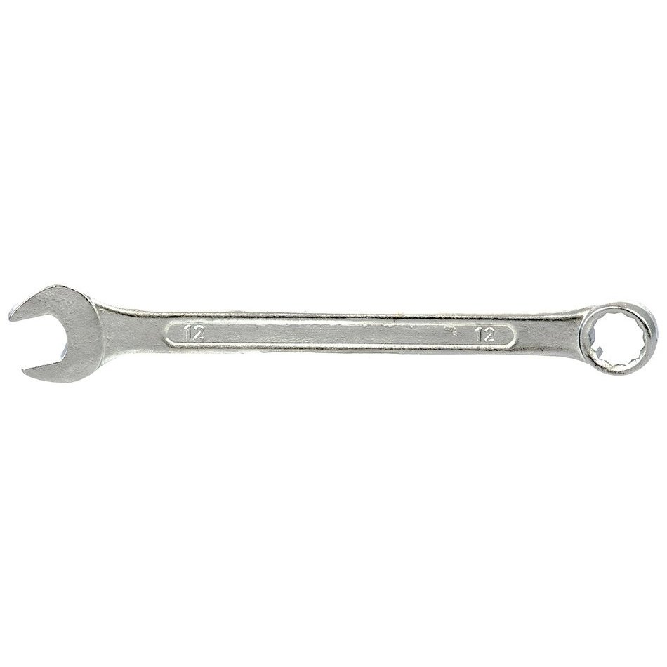 Ключ комбинированный, 12 мм, хромированный