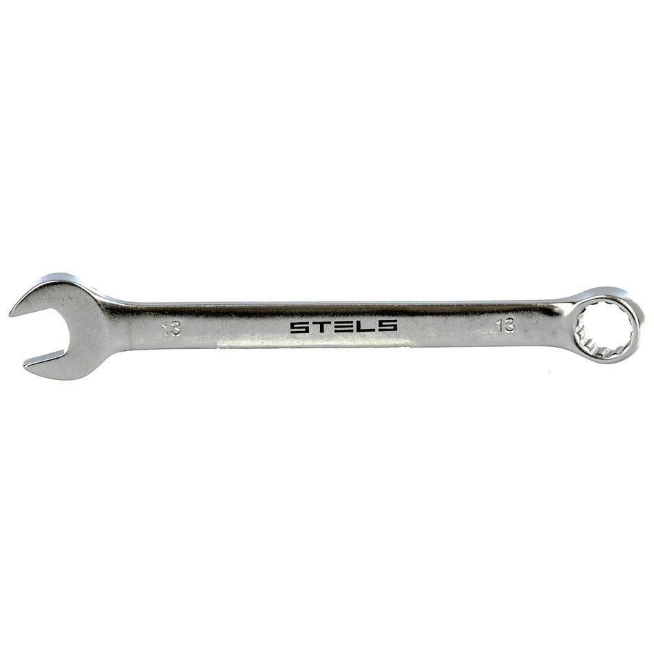 Ключ комбинированный, 13 мм, Crv, матовый хром
