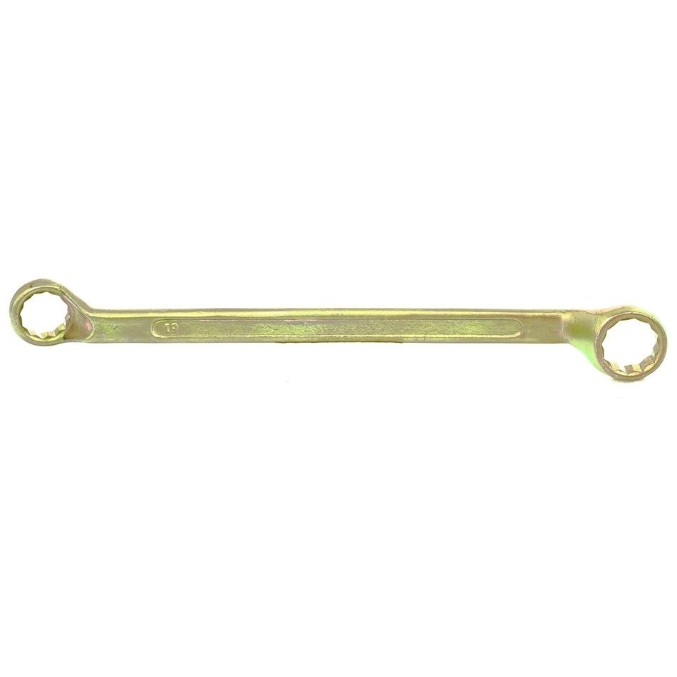Ключ накидной, 19 х 22 мм, желтый цинк
