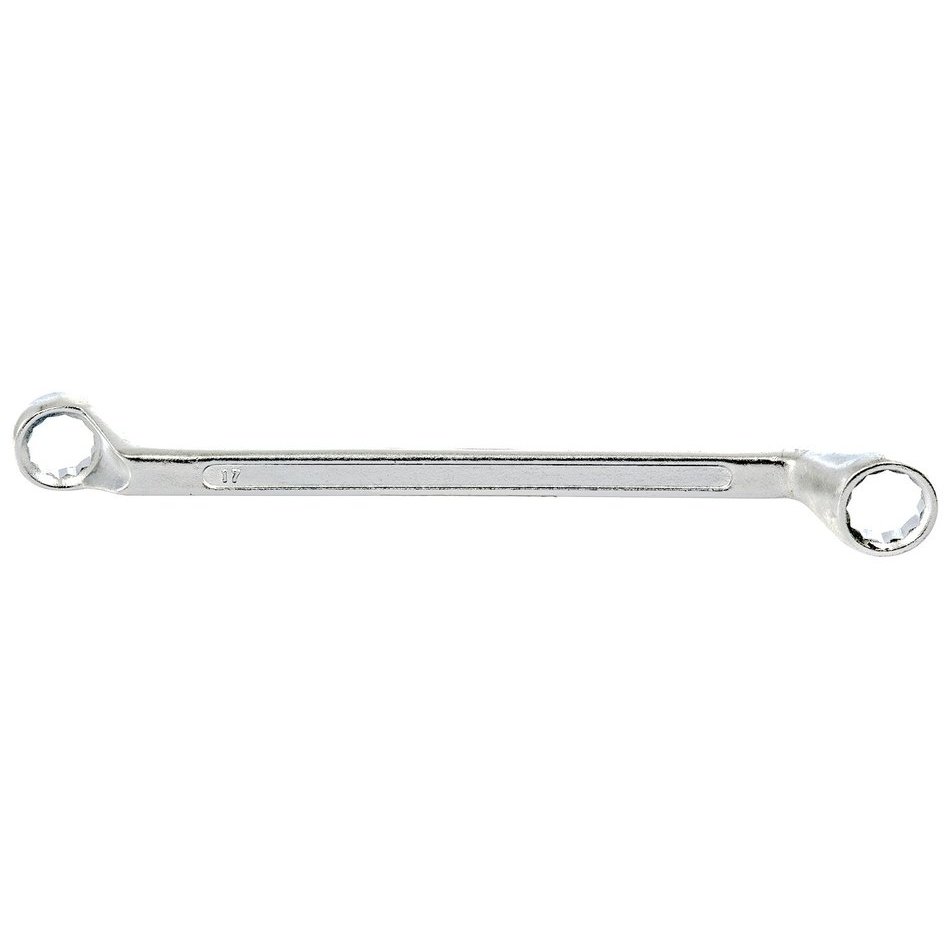 Ключ накидной коленчатый, 17 х 19 мм, хромированный