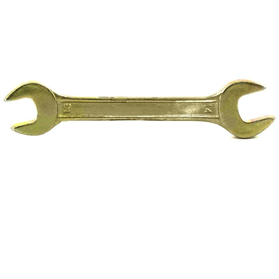 Ключ рожковый, 13 х 14 мм, желтый цинк
