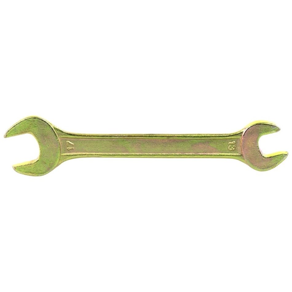 Ключ рожковый, 13 х 17 мм, желтый цинк