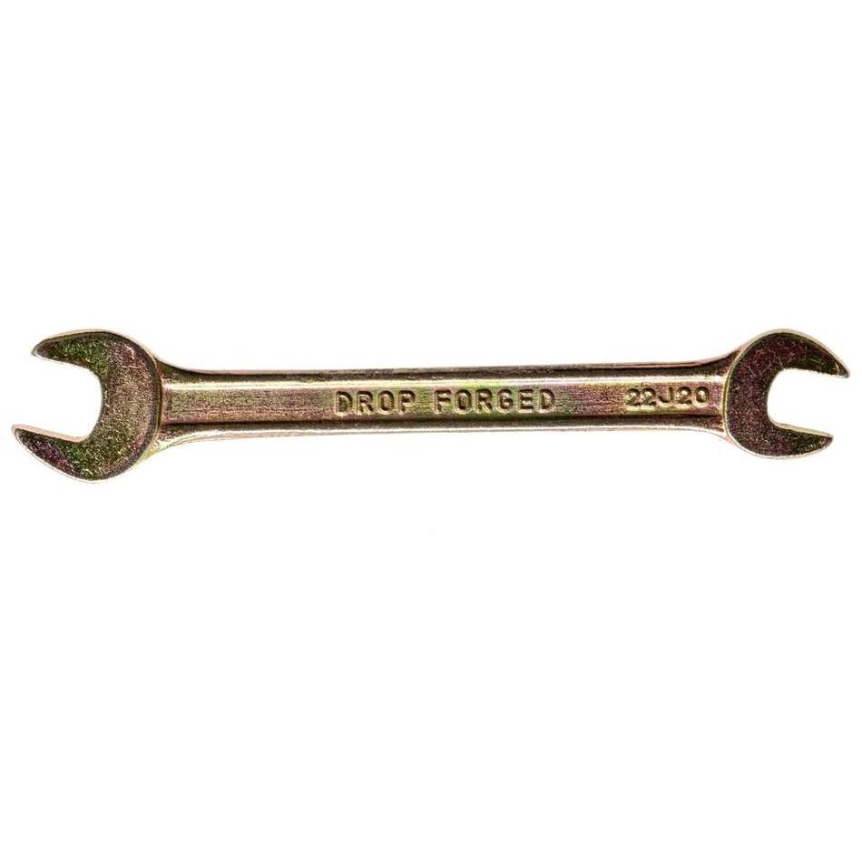 Ключ рожковый, 8 х 10 мм, желтый цинк