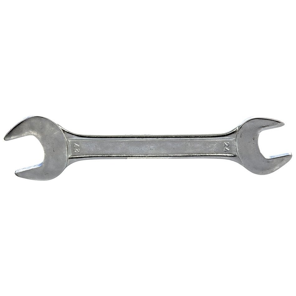Ключ рожковый, 24 х 27 мм, хромированный