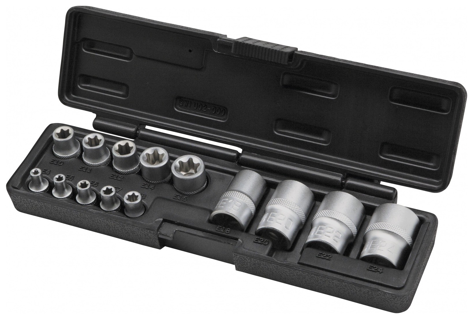 

Набор головок Torx, 14 предметов, 1/4, 3/8, 1/2