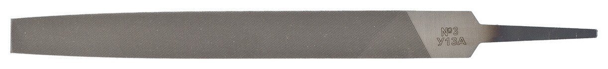Напильник, 150 мм, №3, плоский, сталь у13а  Сибртех