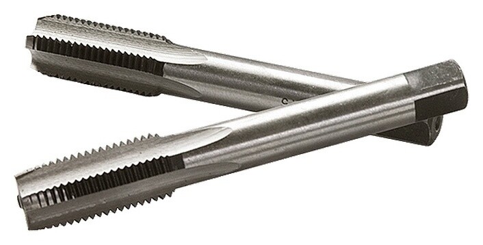 Метчик ручной М12 х 1.5 мм, комплект из 2 шт  Сибртех