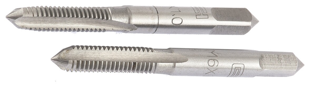 Метчик ручной М6 х 1 мм, комплект из 2 шт  Сибртех