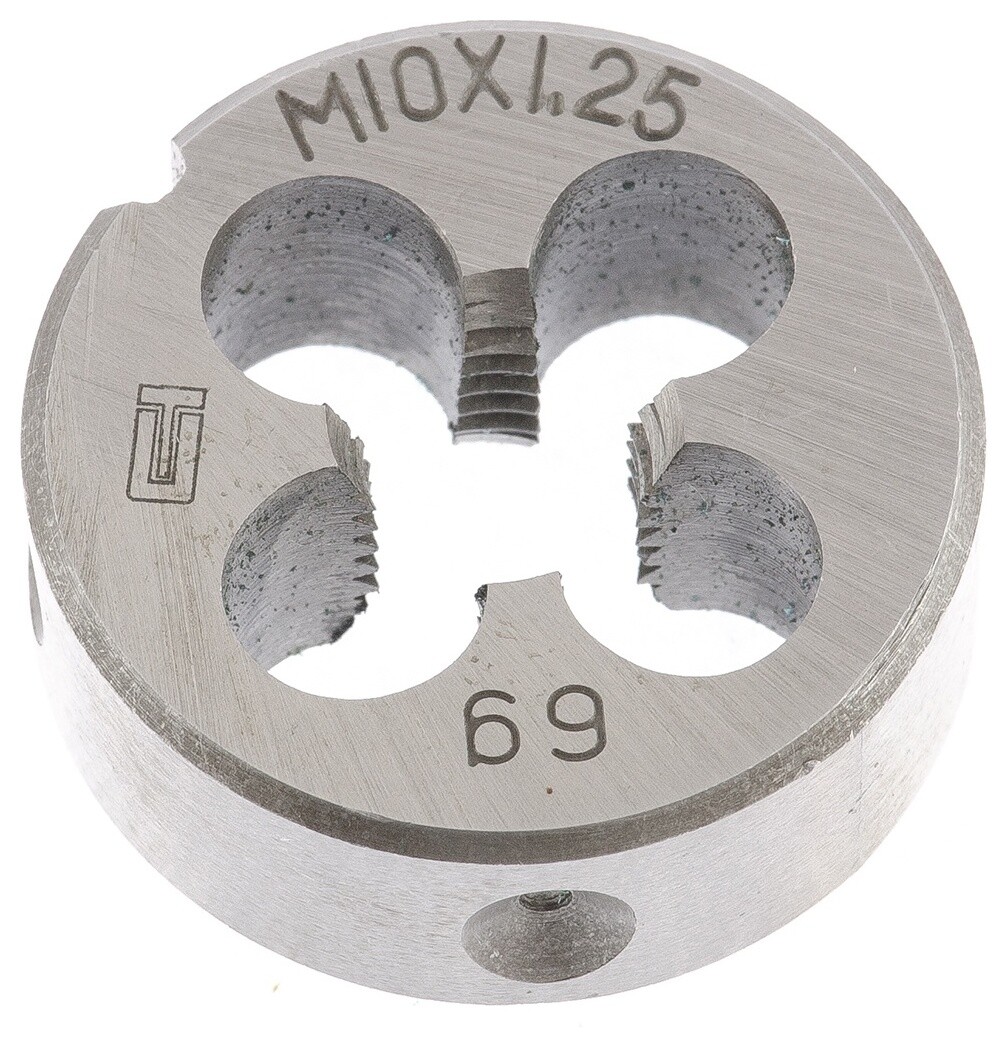 Плашка М10 х 1.25 мм  Сибртех