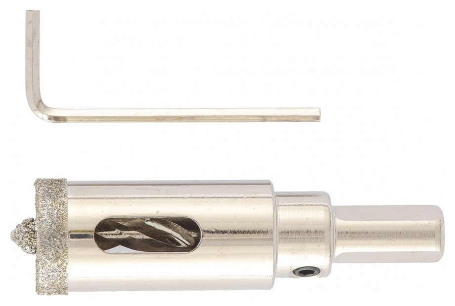 Сверло алмазное по керамограниту, 14 х 67 мм, трехгранный хвостовик Matrix (Матрикс)