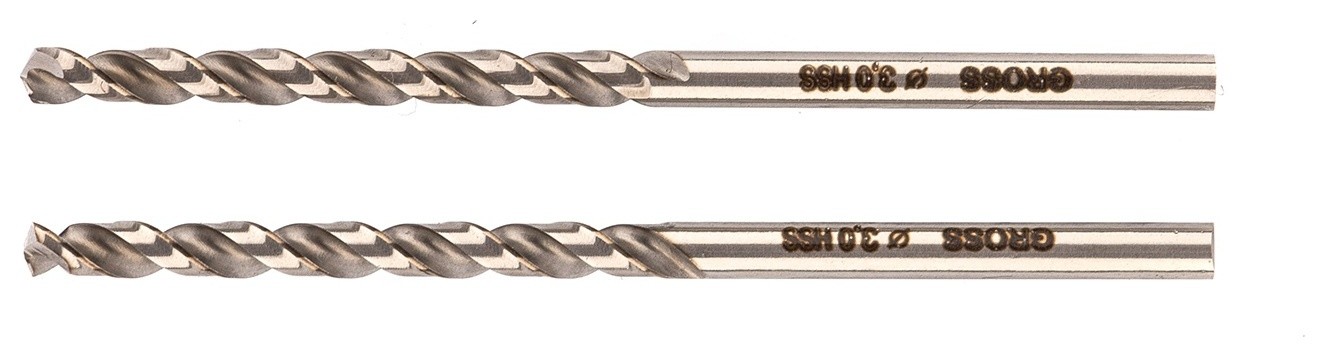 

Сверло спиральное по металлу, 3 мм, Hss, 338 W, 2 шт