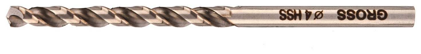 

Сверло спиральное по металлу, 4 мм, Hss, 338 W