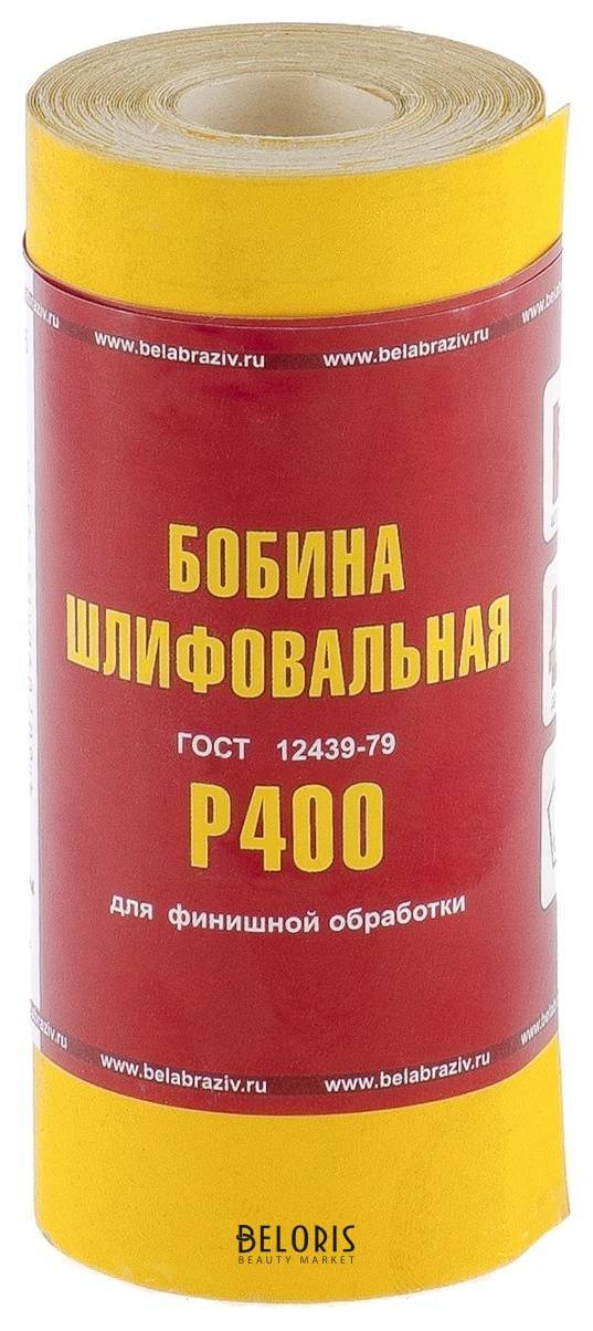 Шкурка на бумажной основе, Lp41c, зернистость Р 400, мини-рулон 115 мм х 5 м, БАЗ россия Russia
