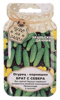 Семена огурец "Брат с севера", серия банка, 10 шт Уральский дачник
