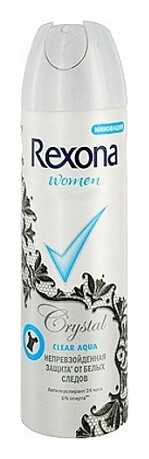 Дезодорант-антиперспирант аэрозоль Прозрачный кристалл 48 часов  Rexona