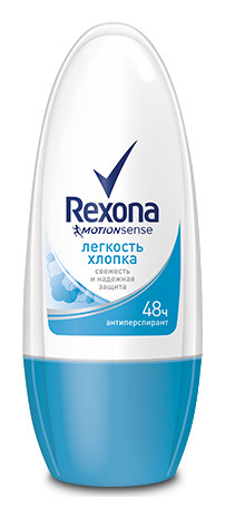 Дезодорант-антиперспирант ролл Легкость хлопка 48 часов Rexona