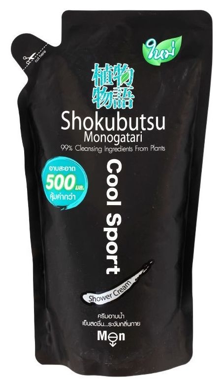 Крем-гель для душа мужской освежающий Cool Sport Shokubutsu