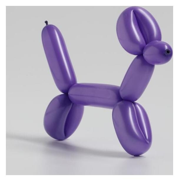 Шар для моделирования латексный 250", стандарт, набор 100 шт., цвет лавандовый  Дон Баллон