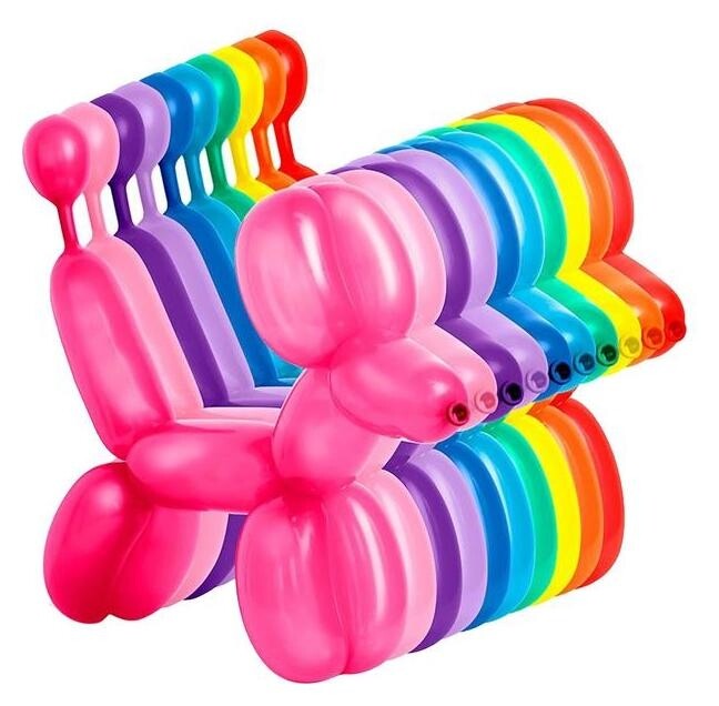 Шар для моделирования латексный 150", стандарт, набор 100 шт.  Дон Баллон