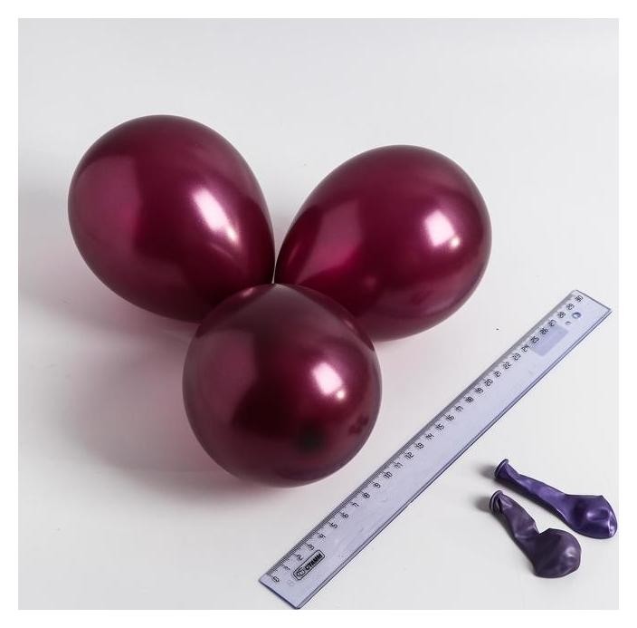 

Шар латексный 5", перламутровый, водные бомбочки, набор 100 шт., цвет бургундия