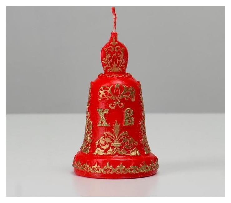 

Свеча резная "Пасхальный колокольчик", красный, 7х11 см, 140 гр