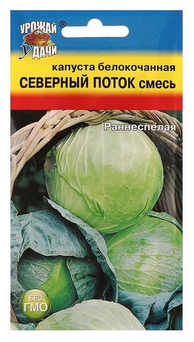 

Семена капуста б/к смесь "Северный поток" ранн,0,3 гр
