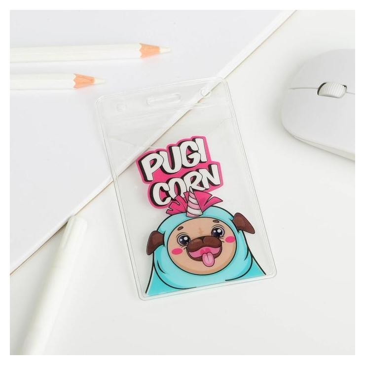 

Чехол для бейджа Pugicorn