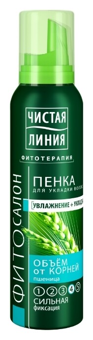Пенка для укладки волос Объем от корней  Чистая линия