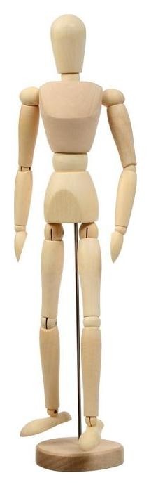 Модель деревянная человек 41см