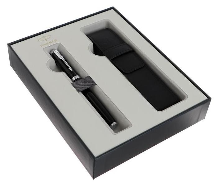 

Набор Parker IM Core Gift 20, ручка перьевая Parker IM Core F321 Black CT M + чехол для ручки (2122001)