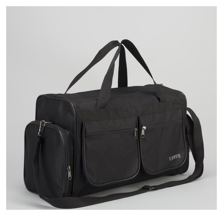 Сумка дорожная, отдел на молнии, 4 наружных кармана, цвет чёрный Luris