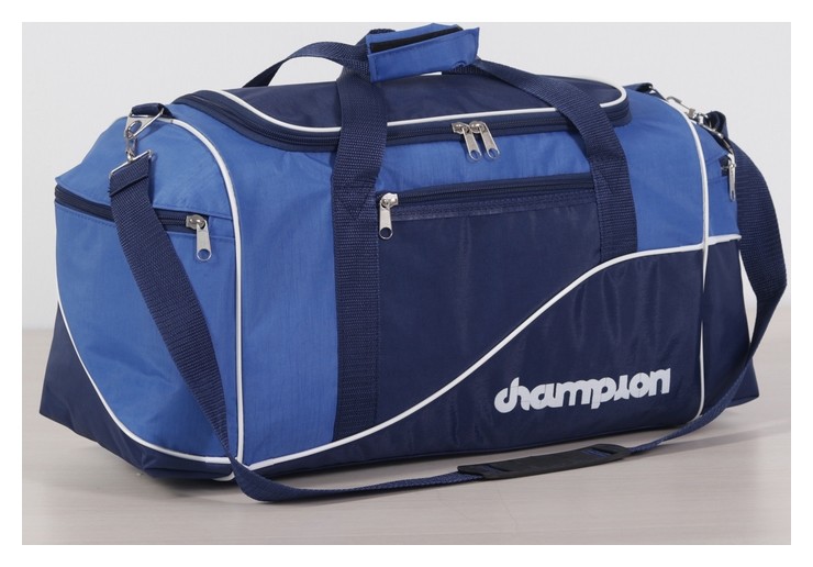 

Сумка спортивная, отдел на молнии, 3 наружных кармана, длинный ремень, цвет синий