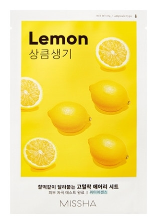 

Маска для лица AIRY FIT SHEET MASK [LEMON]