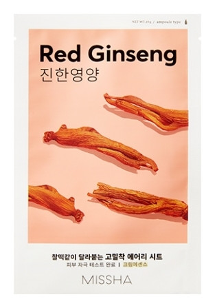 

Маска для лица AIRY FIT SHEET MASK [RED GINSENG]