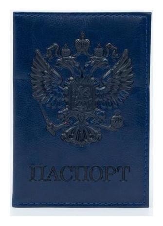 

Обложка для паспорта, цвет синий