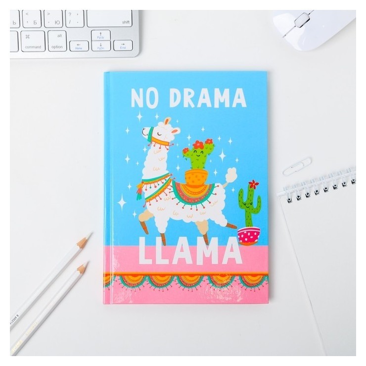 

Ежедневник А5 80 л.7бц NO Drama Llama