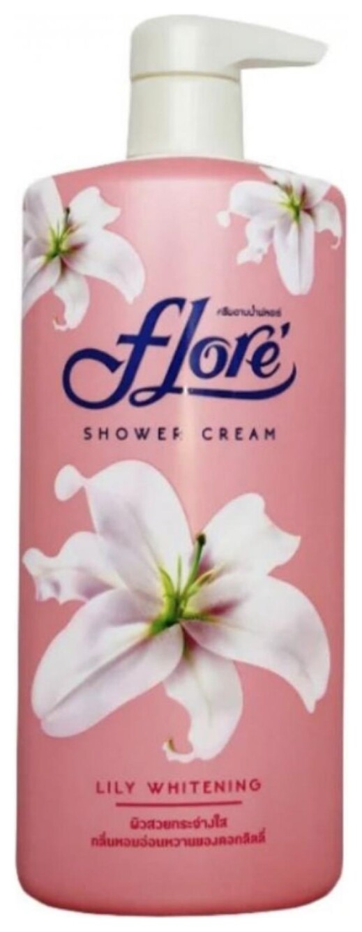 Крем-гель для душа Лилия, осветляющий Flore Shower Crem  LION