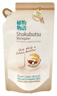 Крем-гель для душа Овсяное молочко и масло Ши Lion Shokubutsu