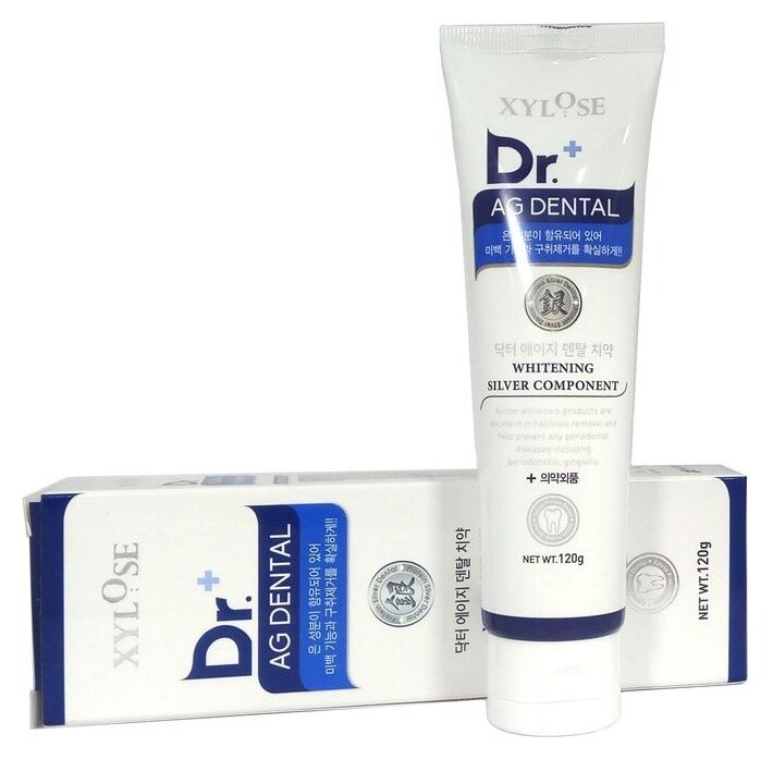 Зубная паста отбеливающая с серебряным компонентом  Hanil