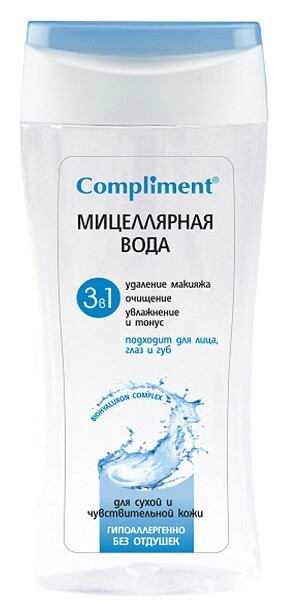 Мицеллярная вода 3в1 Compliment