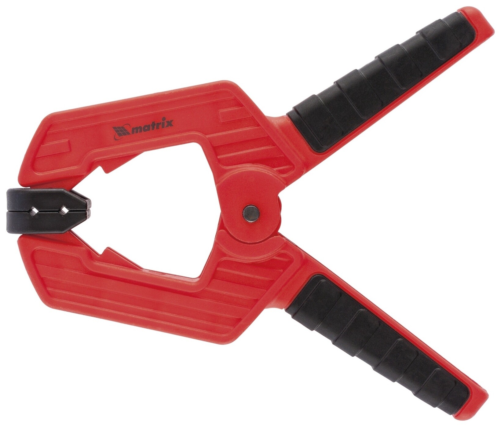 Струбцина клещеобразная 4, усиленная, пластиковый корпус, двухкомпонентные рукоятки, 100 мм  Matrix (Матрикс)