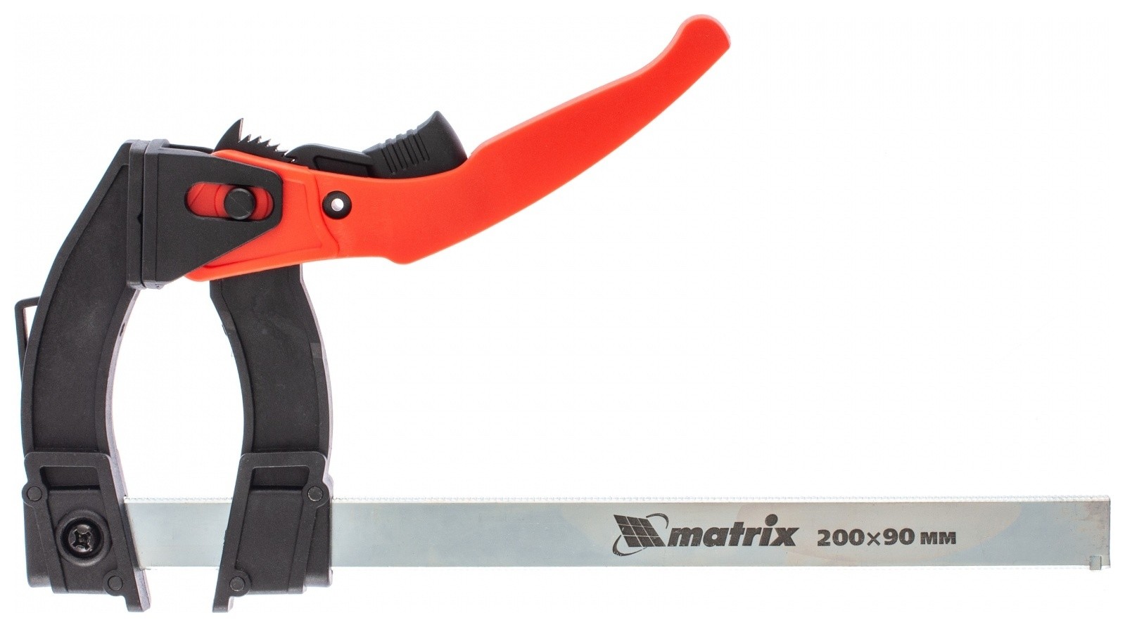 

Струбцина реечная быстрозажимная, пластиковый корпус рычажно-храповой механизм, 200 х 90 х 290 мм, штанга 5 х 20 мм